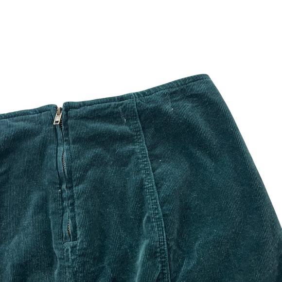 Pacsun Los Angeles Women’s Sz 28 Forest Green Soft Corduroy High Rise Mini Skirt - Picture 10 of 16